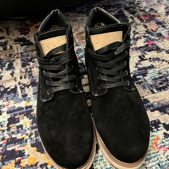 MENS GENUINE LEATHER SUEDE BOOTS - Picture 3 of 6